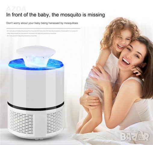 USB Лампа за комари капан за комари , снимка 5 - Настолни лампи - 25784257