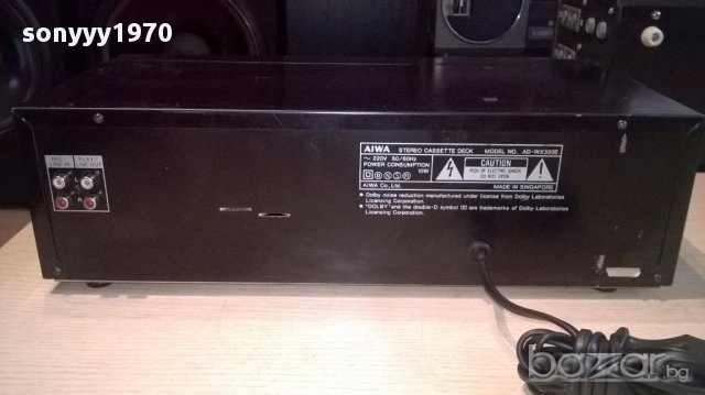 Aiwa ad-wx333e stereo deck-внос швеицария, снимка 13 - Ресийвъри, усилватели, смесителни пултове - 14954697