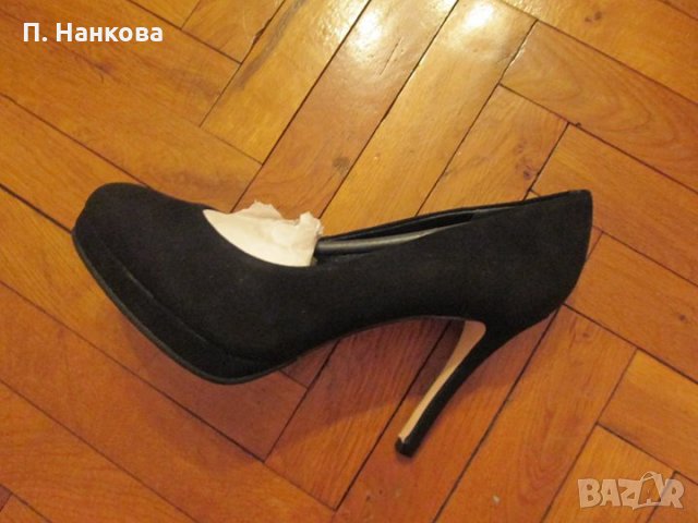 Нови обувки от естествен велур - Buffalo London 38 номер, снимка 2 - Дамски обувки на ток - 22462300