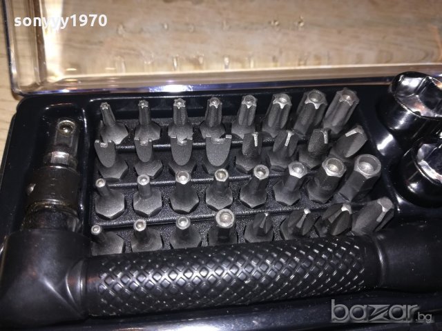 отвертка/гидоре 42 части в кутия с прозрачен капак, снимка 10 - Отвертки - 20803792