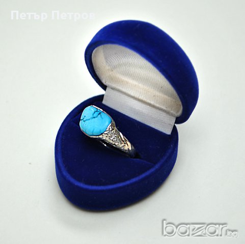 Уникален пръстен от сребро 925 с естествен камък - ахат, снимка 7 - Пръстени - 8691321