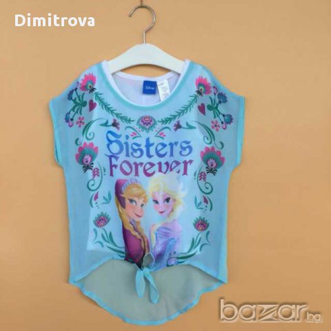Промо! Прекрасна блузка с Елза и Анна от Замръзналото кралство, Дисни, снимка 1 - Детски комплекти - 9538711