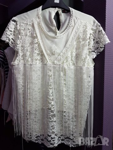 Нова Блузка с ресни/М, снимка 1