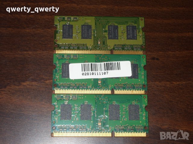 SODIMM памет Samsung 2GB DDR3, снимка 2 - Части за лаптопи - 25658226