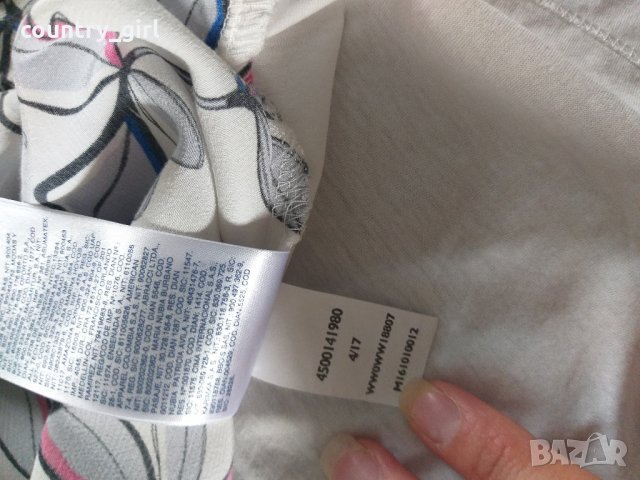 Tommy Hilfiger Top asimmetrico Snow White / Hatty Prt - страхотен дамски потник, снимка 8 - Потници - 26018850