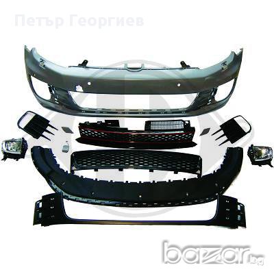  Предна тунинг броня за VW GOLF 6 - GTI Design, снимка 2 - Аксесоари и консумативи - 17218252