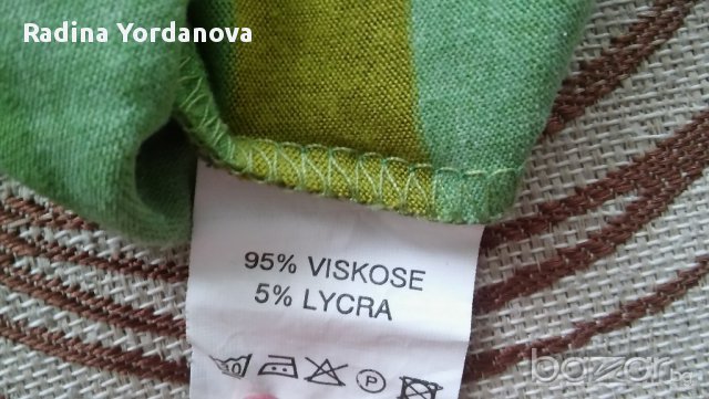 Сладко потниче в зелено с черешки с р-р 36.Подходящо за момичета до 140-150 см., снимка 3 - Корсети, бюстиета, топове - 17092090