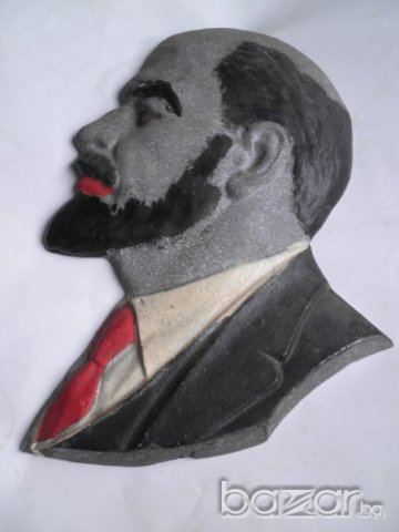 Алуминиев бюст за стена на Ленин, снимка 4 - Антикварни и старинни предмети - 19382228