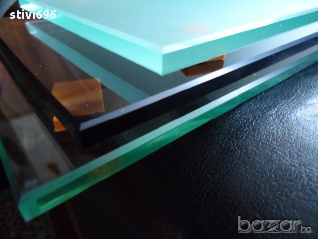 Стъклени рафтове за баня бронзе 8 мм , 50 см. / 15 см., снимка 6 - Етажерки - 10269759