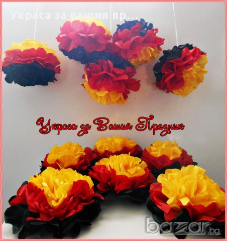 топки от тишу за украса на детски рожден ден,бебешко парти,кръщене,прощъпулник , пита, снимка 8 - Други - 17381425