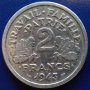  Монета Франция - 2 Франка 1943 г., снимка 1 - Нумизматика и бонистика - 20967650