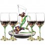 Луксозен сервиз за вино с декантер, снимка 2