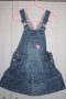 Нов сладък дънков сукман с волани (4-5 г), снимка 1 - Детски панталони и дънки - 19573558