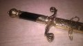 нож сабя-златна кама с ножница-метални-38х11см-внос швеицария, снимка 12