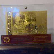 Подаръци 50 лева златни банкноти в стъклена поставка+сертификат, снимка 3 - Нумизматика и бонистика - 9441725