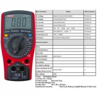  [Мултицет с термосонда и зумер UT-50D VAC/VDC | AAC/ADC | OHM | F | °C] Мултицет с термосонда и зум, снимка 3 - Друга електроника - 20664910