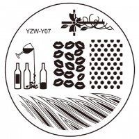 YZW-Y07 точки  кръгла плочка / щампа шаблон за печат на нокти маникюр, снимка 2 - Продукти за маникюр - 25738405