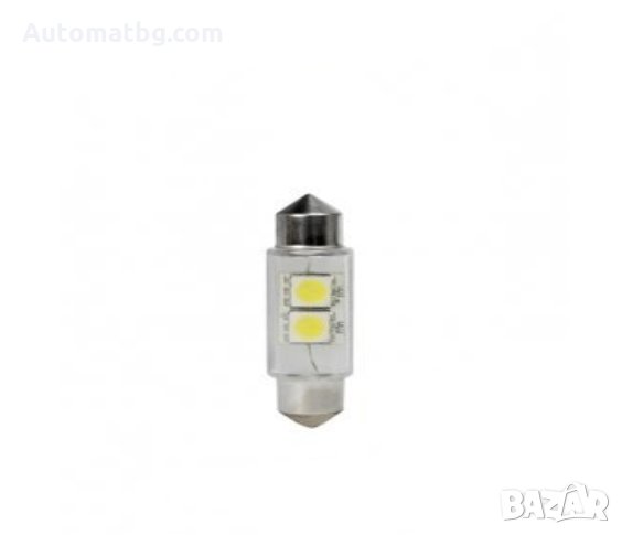 LED Диодна Крушка C5W FESTOON 2 LED 5050SMD T11X41мм, снимка 1