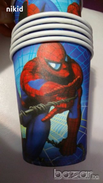 Спайдърмен spiderman 10 бр картонени чаши парти рожден ден, снимка 1
