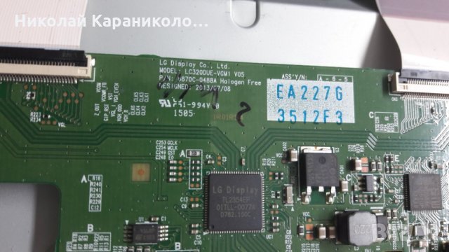 Продавам T.con-LC320DUE-6870C-0488A от тв.LG-32LF632V , снимка 10 - Части и Платки - 24665079