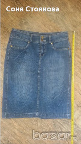 Дамска пола дънкова до коляното ub jeans *, снимка 3 - Поли - 15325815