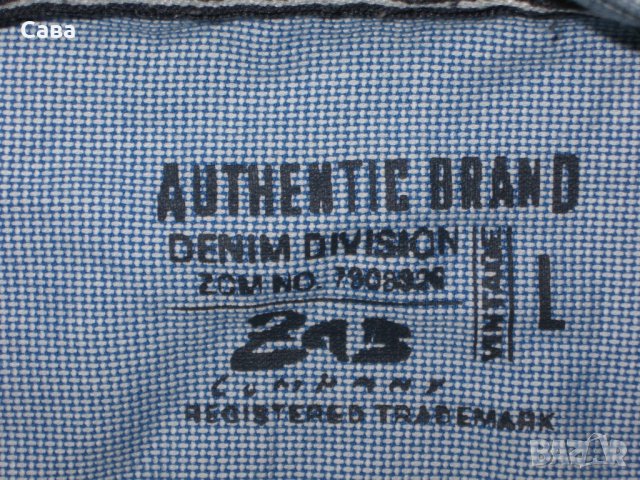 Риза ZAB AUT. BRAND   мъжка,Л, снимка 1 - Ризи - 25154909