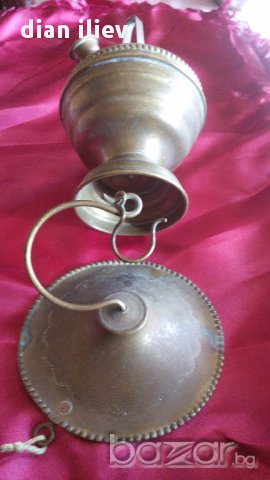 Някакъв съд от жълт метал, снимка 2 - Антикварни и старинни предмети - 13904199