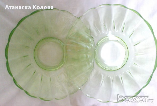 Фруктиера /стъкло/ - 2 броя, снимка 4 - Чинии - 17192561