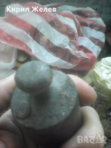 Стара бронзова тежес А 487 , снимка 4 - Колекции - 26045442