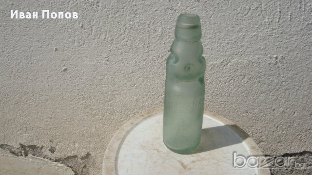стари стъклени содени шишета-2бр,, снимка 5 - Антикварни и старинни предмети - 11979212