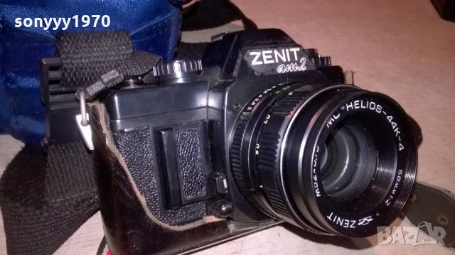 zenit-made in russia-фотоапарат с обектив-внос швеция, снимка 2 - Фотоапарати - 25390790