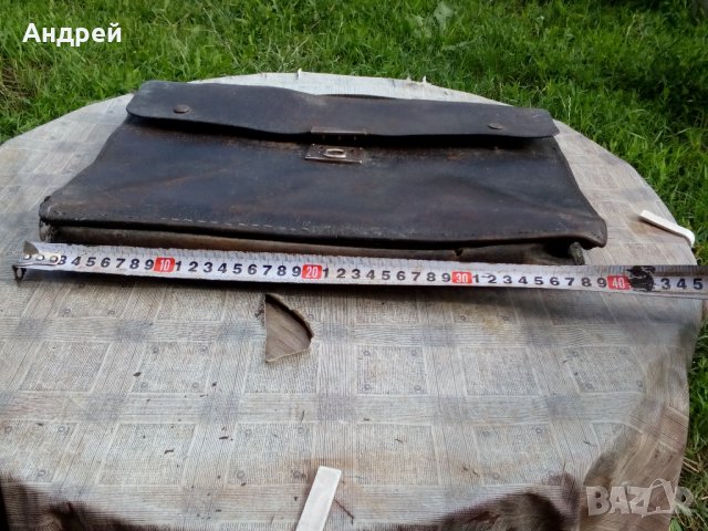 Старинна кожена чанта #3, снимка 4 - Антикварни и старинни предмети - 22398964