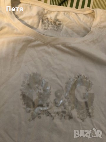 Dolce and gabbana Дамска бяла тениска, снимка 2 - Тениски - 24845303
