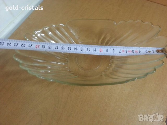 Овална стъклена купа, снимка 2 - Аксесоари за кухня - 22630135