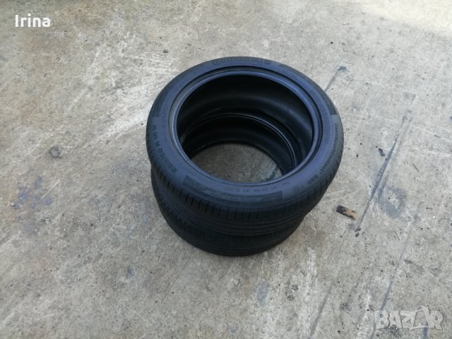  2 БРОЯ ГУМИ-Continental-225-50-18 / 5.5мм-ГРАИФЕР-ПЕРФЕКТНИ БЕЗ КРИВИНИ  БАЛОНИ И ЛЕПЕНКИ, снимка 5 - Гуми и джанти - 25293720