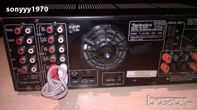 ПОРЪЧАН-technics su-x955-stereo amplifier-370watts, снимка 9 - Ресийвъри, усилватели, смесителни пултове - 12277483