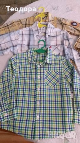 Три ризки с дълъг ръкав , снимка 4 - Детски ризи - 25239572