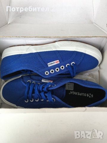 Сини кецове Superga с висока подметка номер 42, снимка 4 - Кецове - 24382311