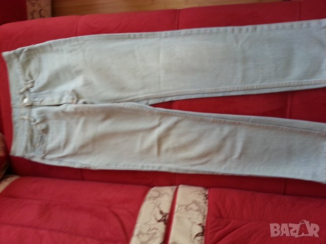 Дънки светлосини с цип, снимка 2 - Дънки - 22594128