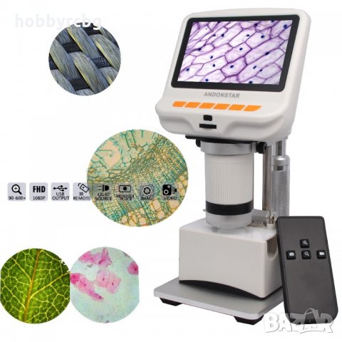 Видео микроскоп с увеличение 90х-600х, снимка 2 - Други инструменти - 24027101