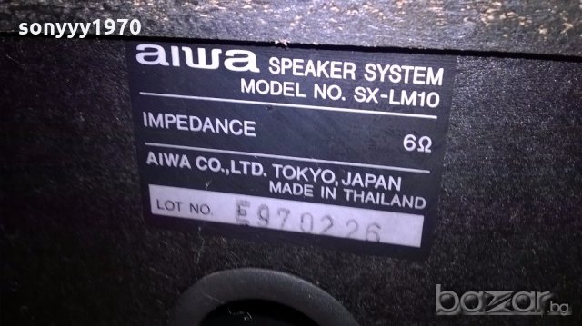 aiwa sx-lm10-2бр тонколони-27х24х29см-внос швеицария, снимка 16 - Тонколони - 18694333