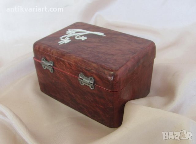 Стара Дървена Кутия за Бижута, снимка 7 - Антикварни и старинни предмети - 25740509