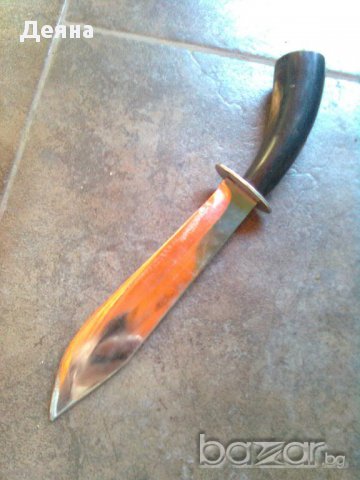 № 6 Ловен нож с рог, снимка 2 - Ножове - 11101076