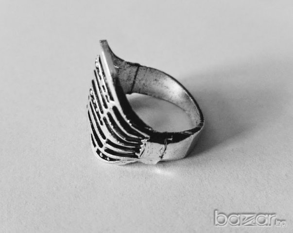 Дамски пръстен от тибетско сребро, снимка 2 - Пръстени - 20760462
