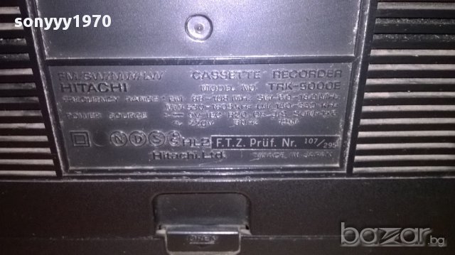 hitachi trk-5000e-made in japan stereo cassette recorder-внос швеицария, снимка 5 - Ресийвъри, усилватели, смесителни пултове - 12255976