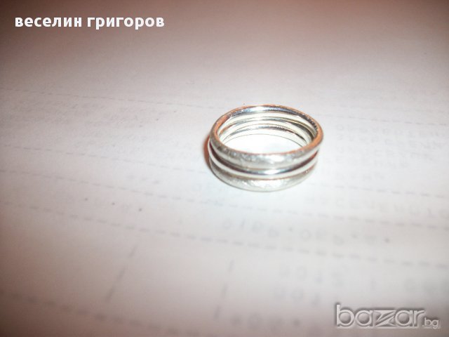 сребърен пръстен, снимка 7 - Пръстени - 10961197