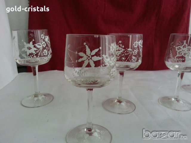 ретро чаши за вино или ракия, снимка 5 - Антикварни и старинни предмети - 19828536