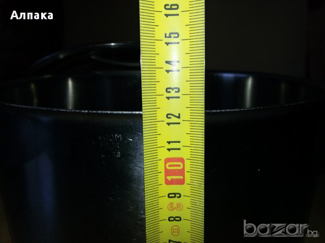 Продавам българска тенджера алпака, 5 литра,  диаметър 25/12см, снимка 2 - Съдове за готвене - 11611086