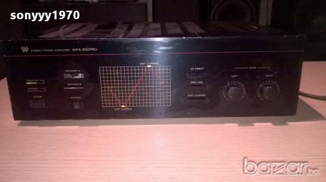 W wpa-600pro-stereo power amplifier 480w-внос швеицария, снимка 3 - Ресийвъри, усилватели, смесителни пултове - 13038447