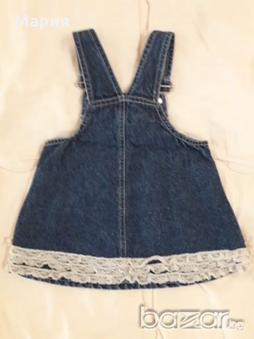 Дънково сукманче, снимка 2 - Панталони и долнища за бебе - 20978581